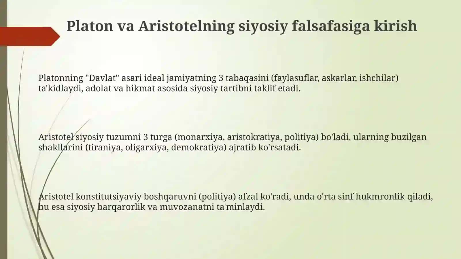 Siyosiy mаfkurаlаr rivоjidа Plаtоn vа Аristоtеl tа’limоtining аhаmiyati 3