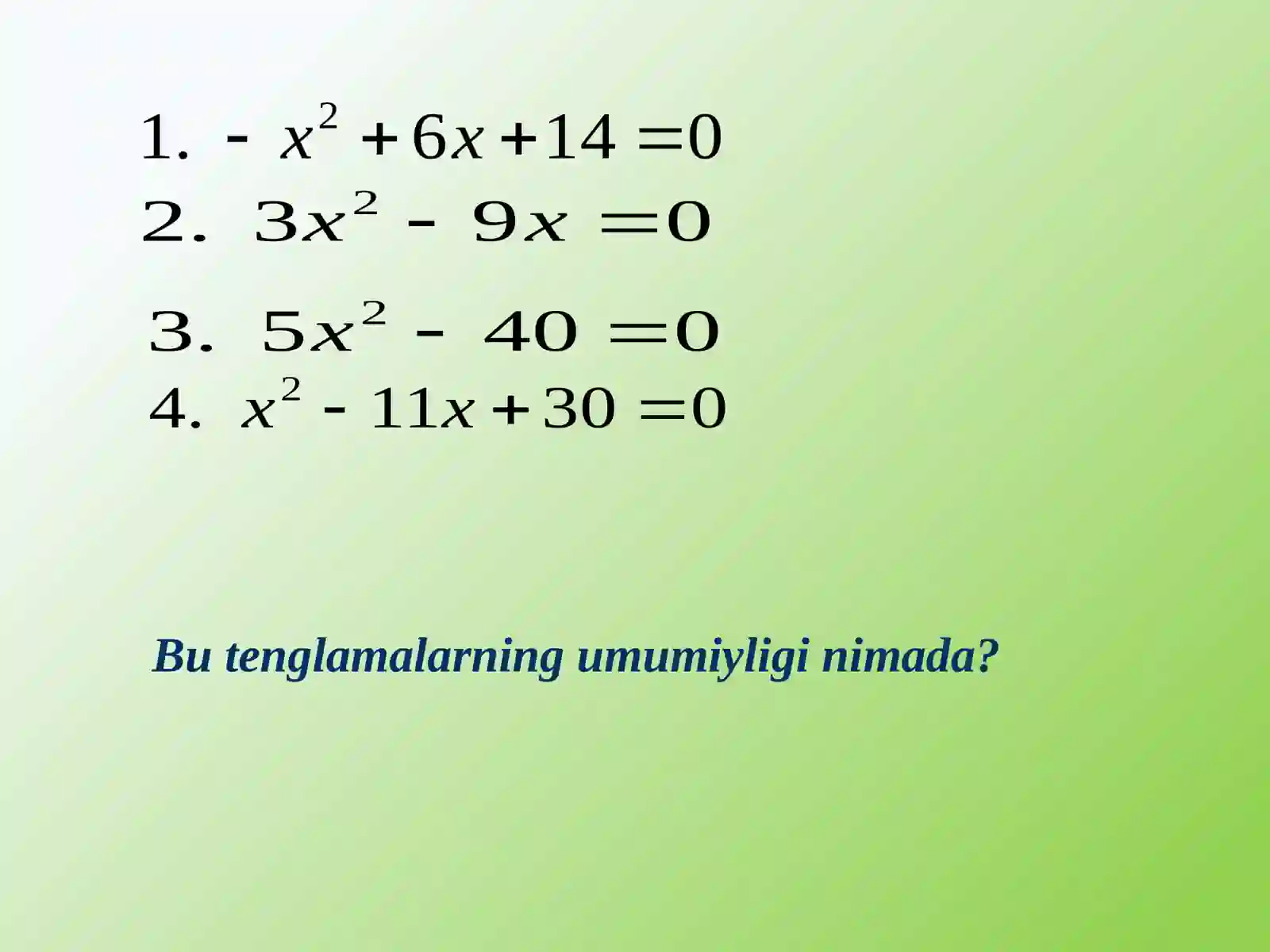 Chalakvadrattenglamalar 3