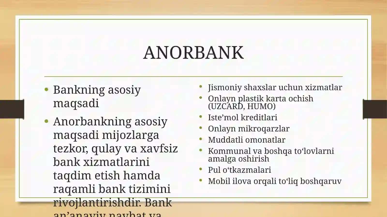 Anorbank qanday bank 3