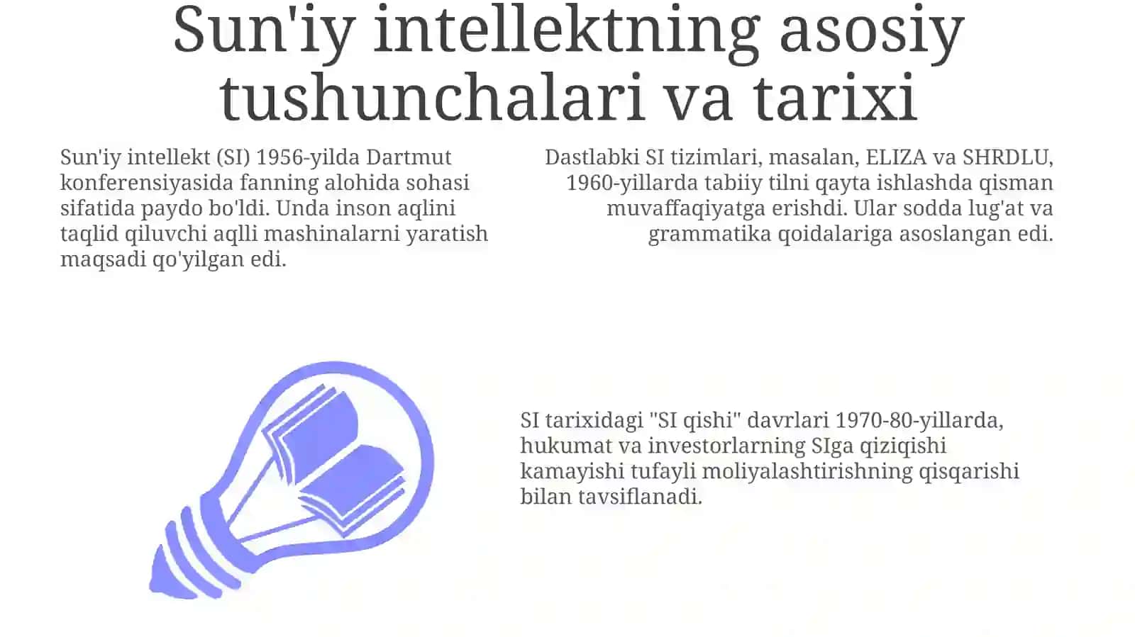 Sun'iy intellektning asosiy tushunchalari va qo'llanilishi 3