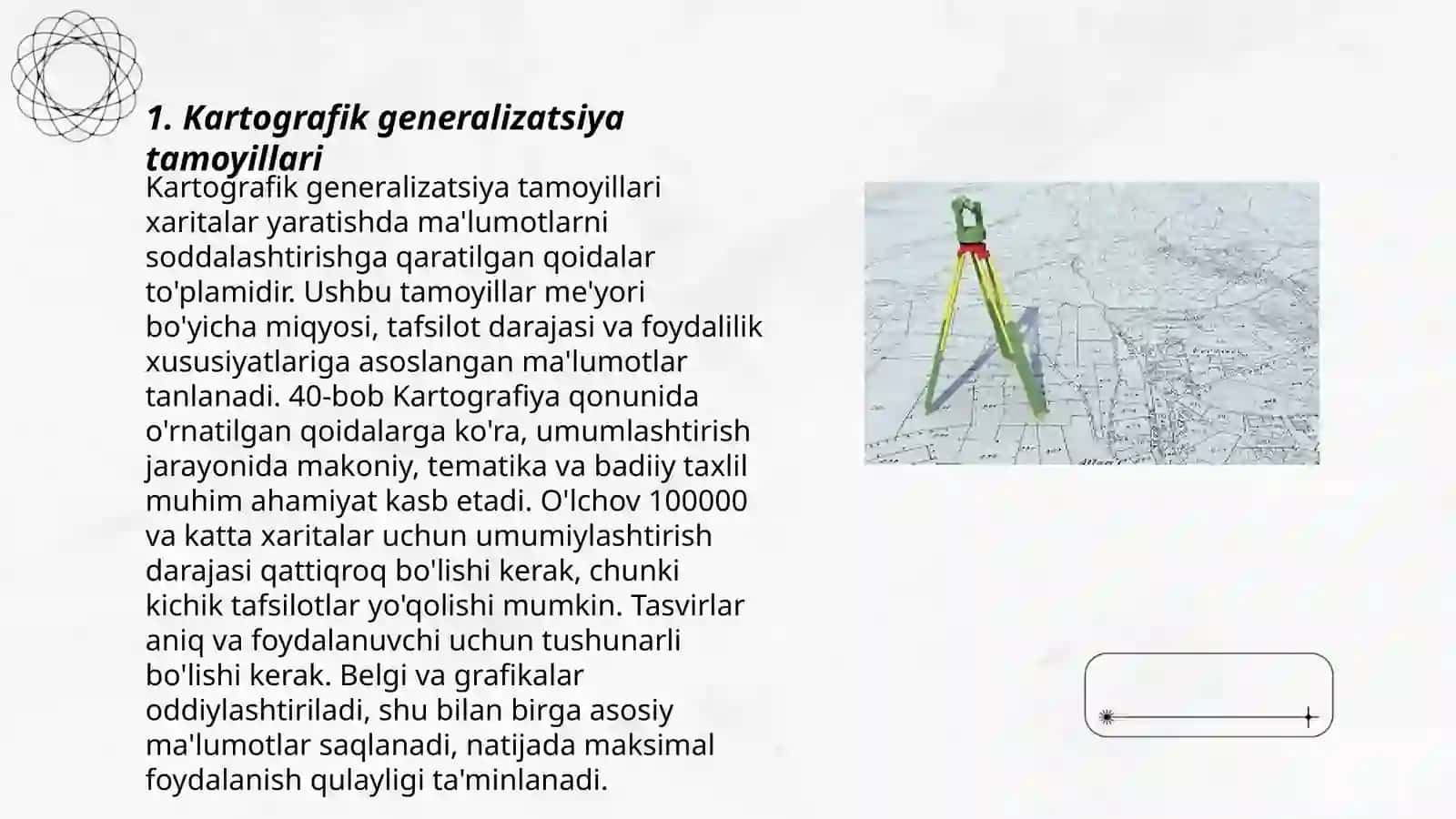 Kartografik ma'lumotlarni generalizatsiyalash 3