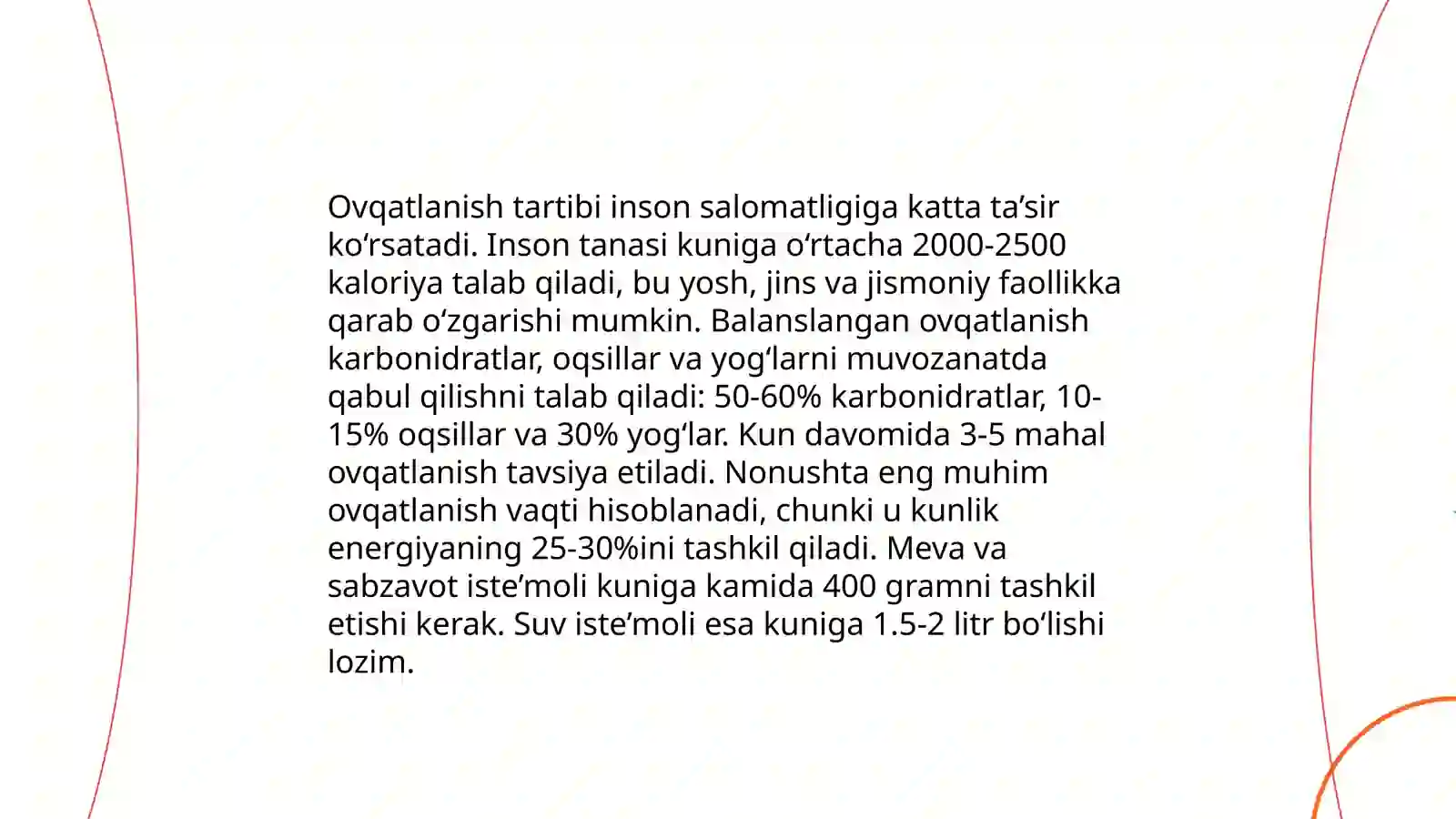 Inson salomatligi haqida 3