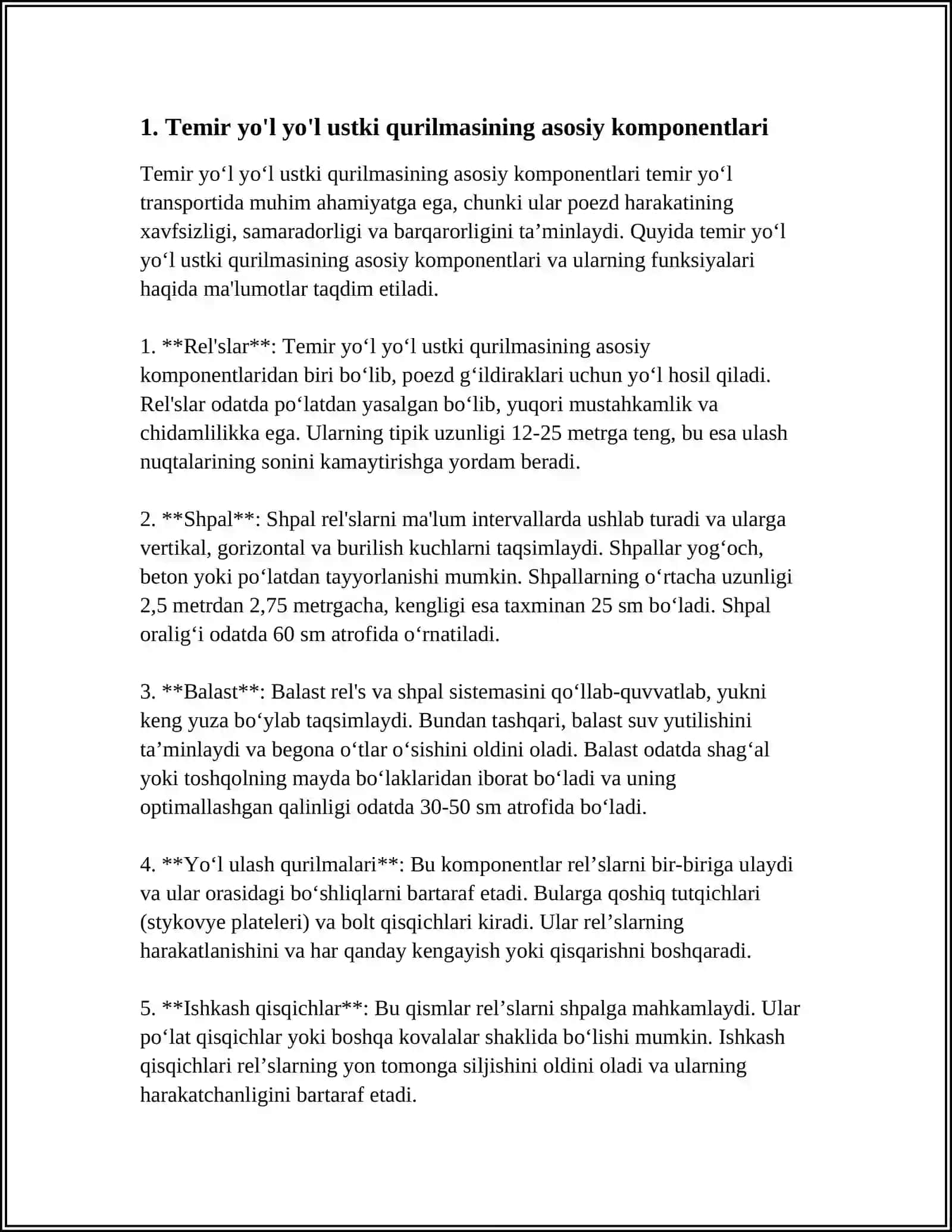 TEMIR YOʻLNING XORIJIY DAVLATLARDA QO'LLANILADIGAN YO‘L USTKI QURILMASI 3