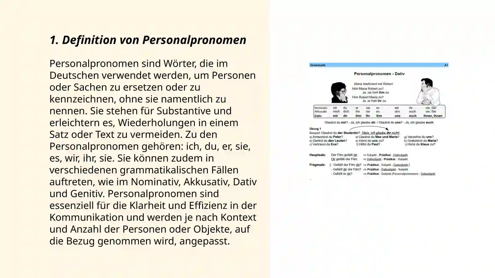 Personalpronomen 3