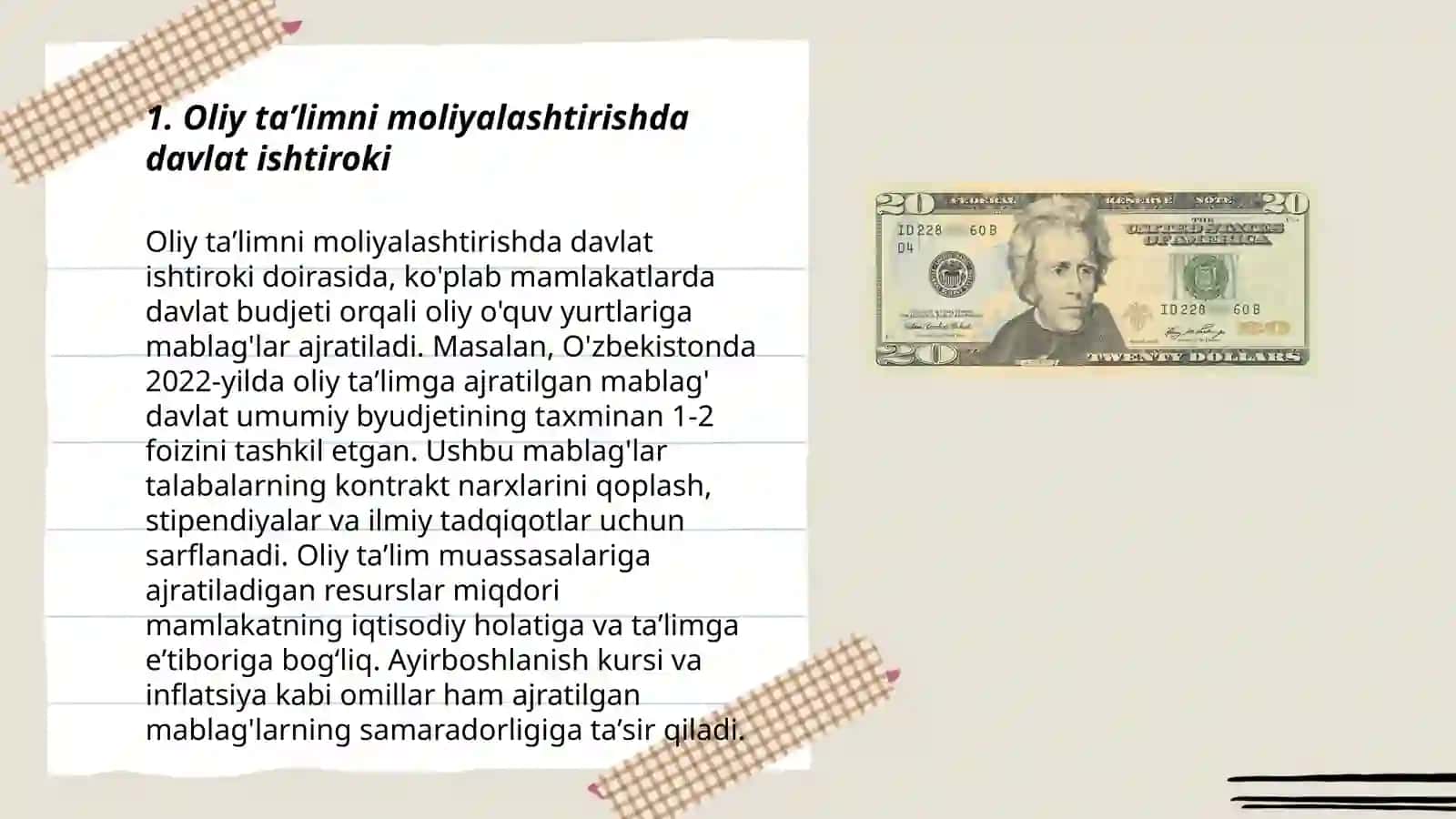 Turli darajalarda taʼlimni moliyalashtirish tendensiyalari 3