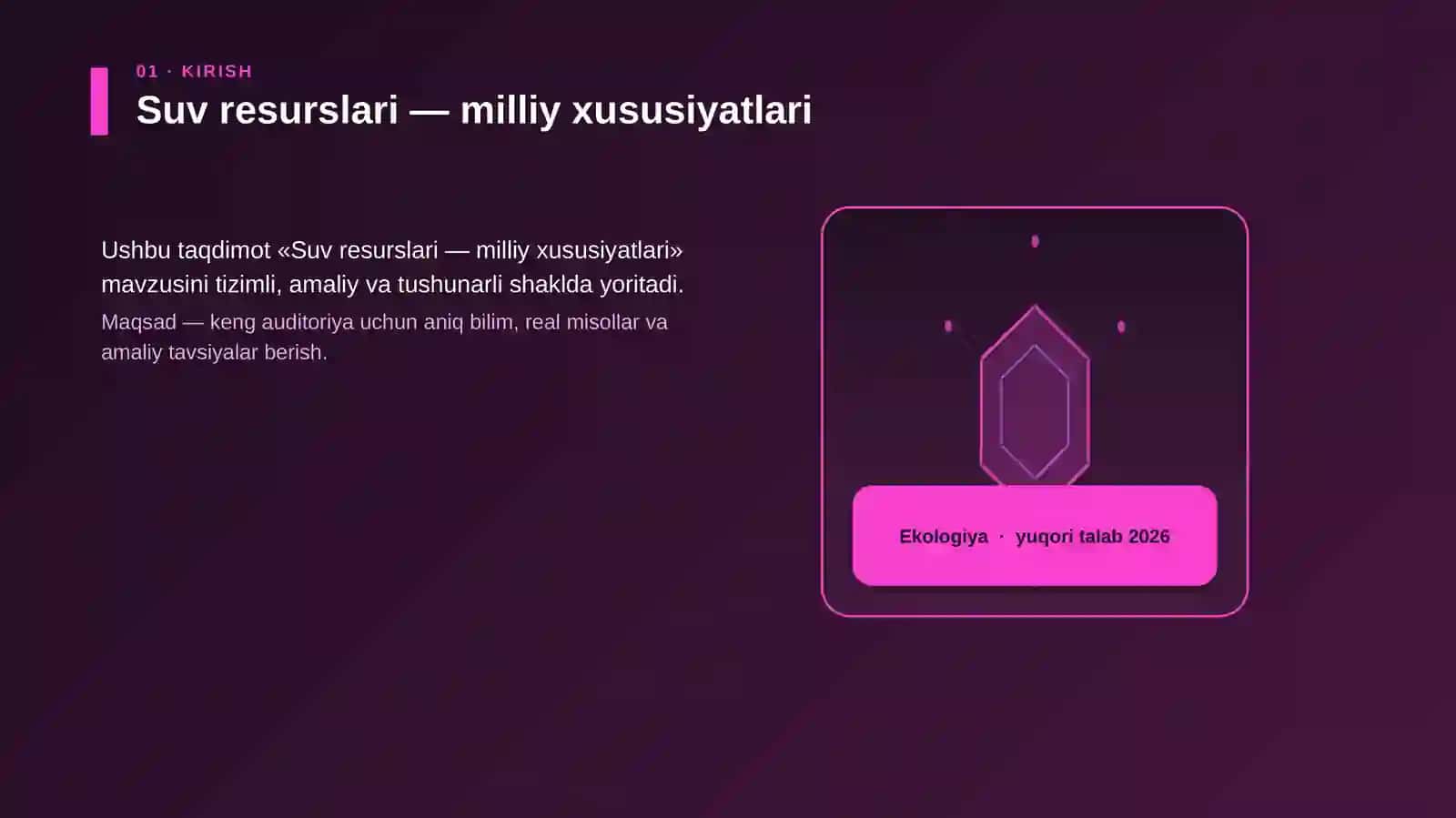 Suv resurslari — milliy xususiyatlari 3
