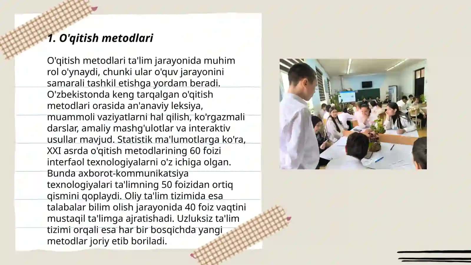 O'qitish metodlari 3