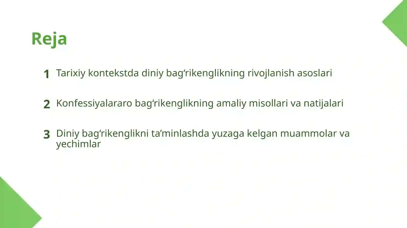 O‘zbekistonda konfessiyalararo diniy bag‘rikenglikning tarixiy tajribasi 3