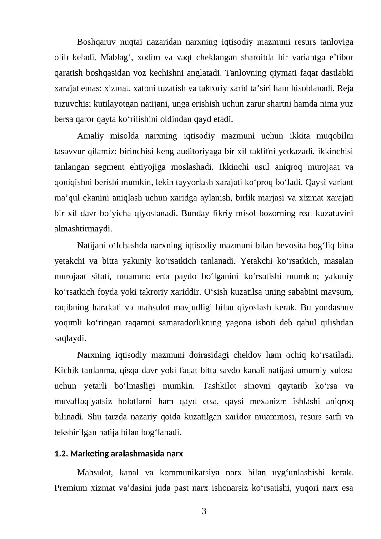 Narx va narx siyosati 3