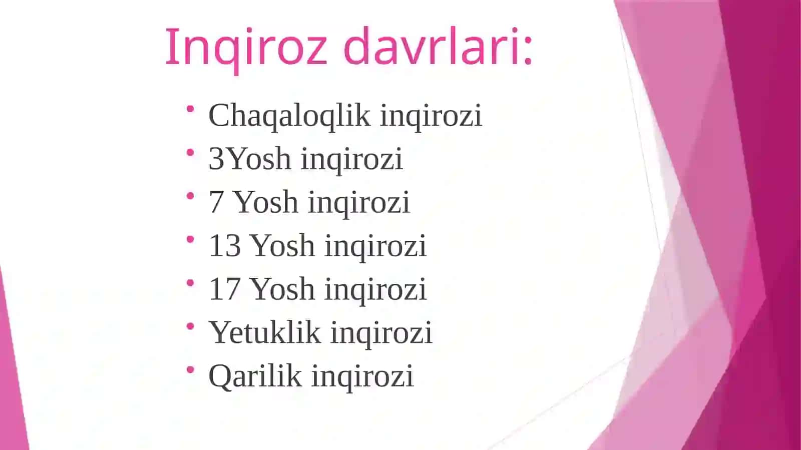 Umr davrlari inqirozi 3
