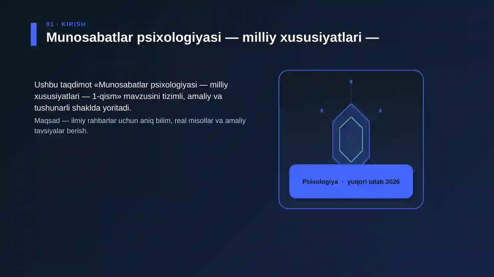 Munosabatlar psixologiyasi — milliy xususiyatlari — 1-qism 3