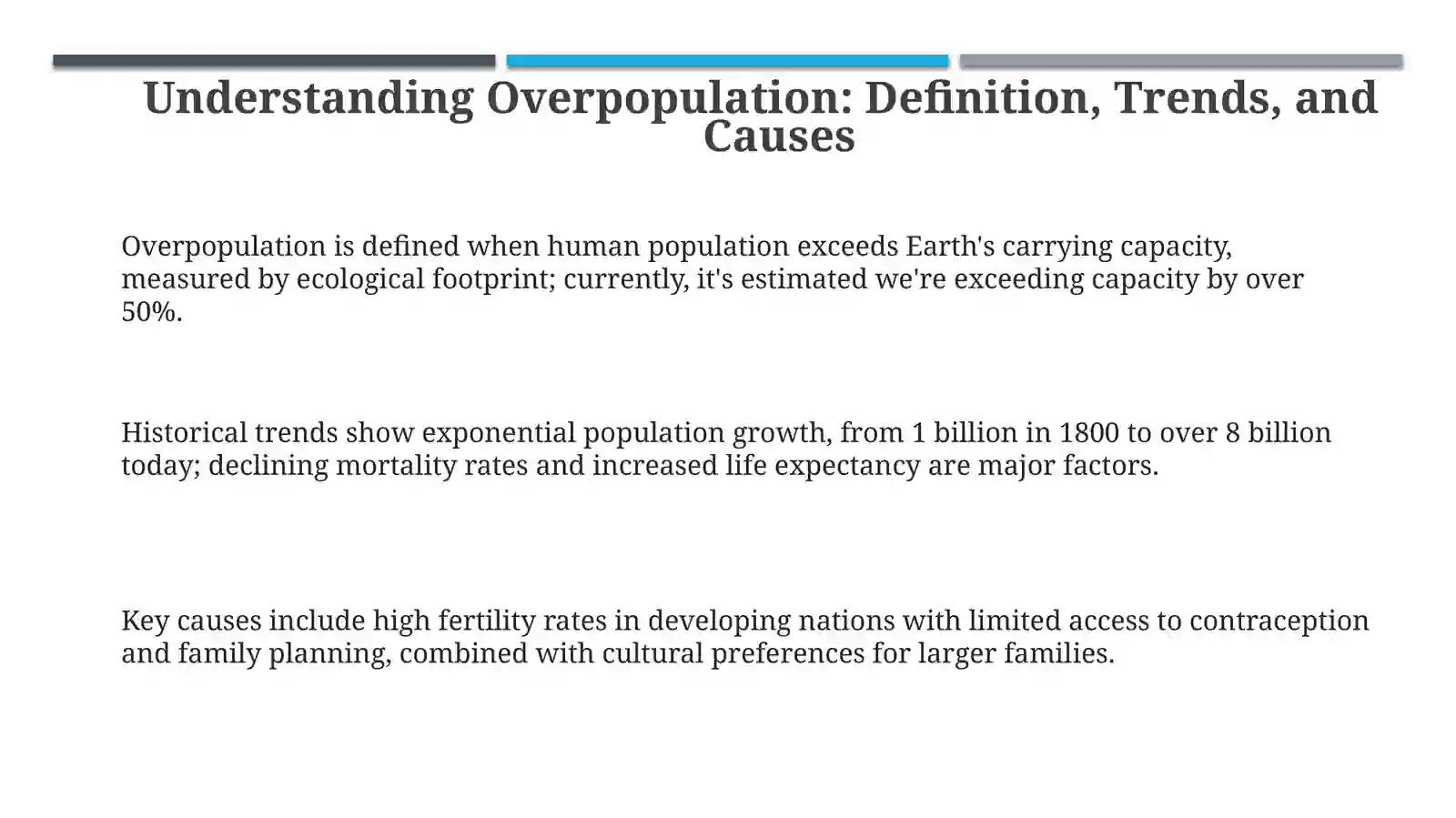 Overpopulation 3
