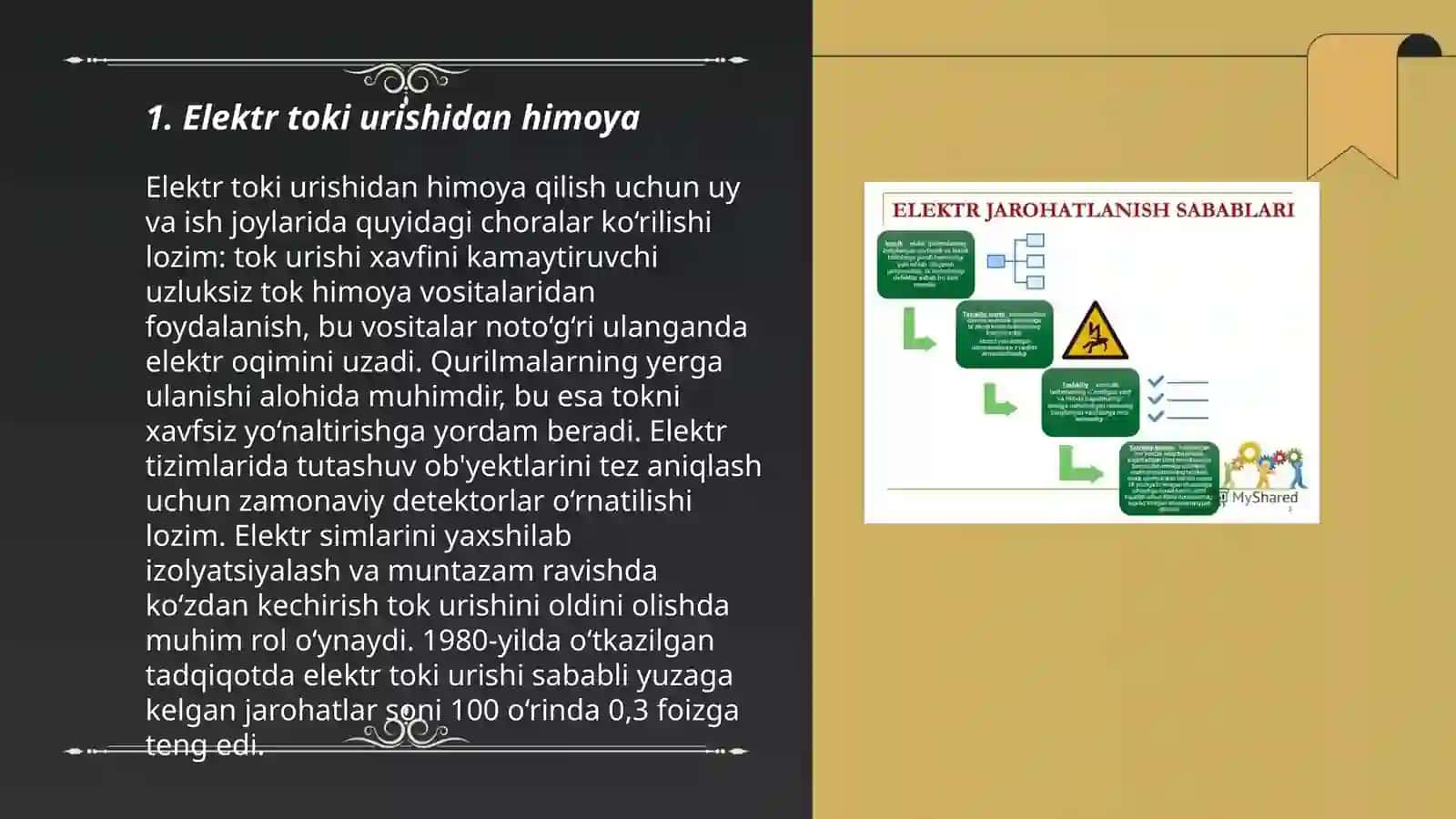 Kuchlanishi 1000 V gacha va 1000 V dan yuqori boʻlgan elektr ustanovkalarini ishlatishdagi umumiy xavfsizlik hoydalari 3
