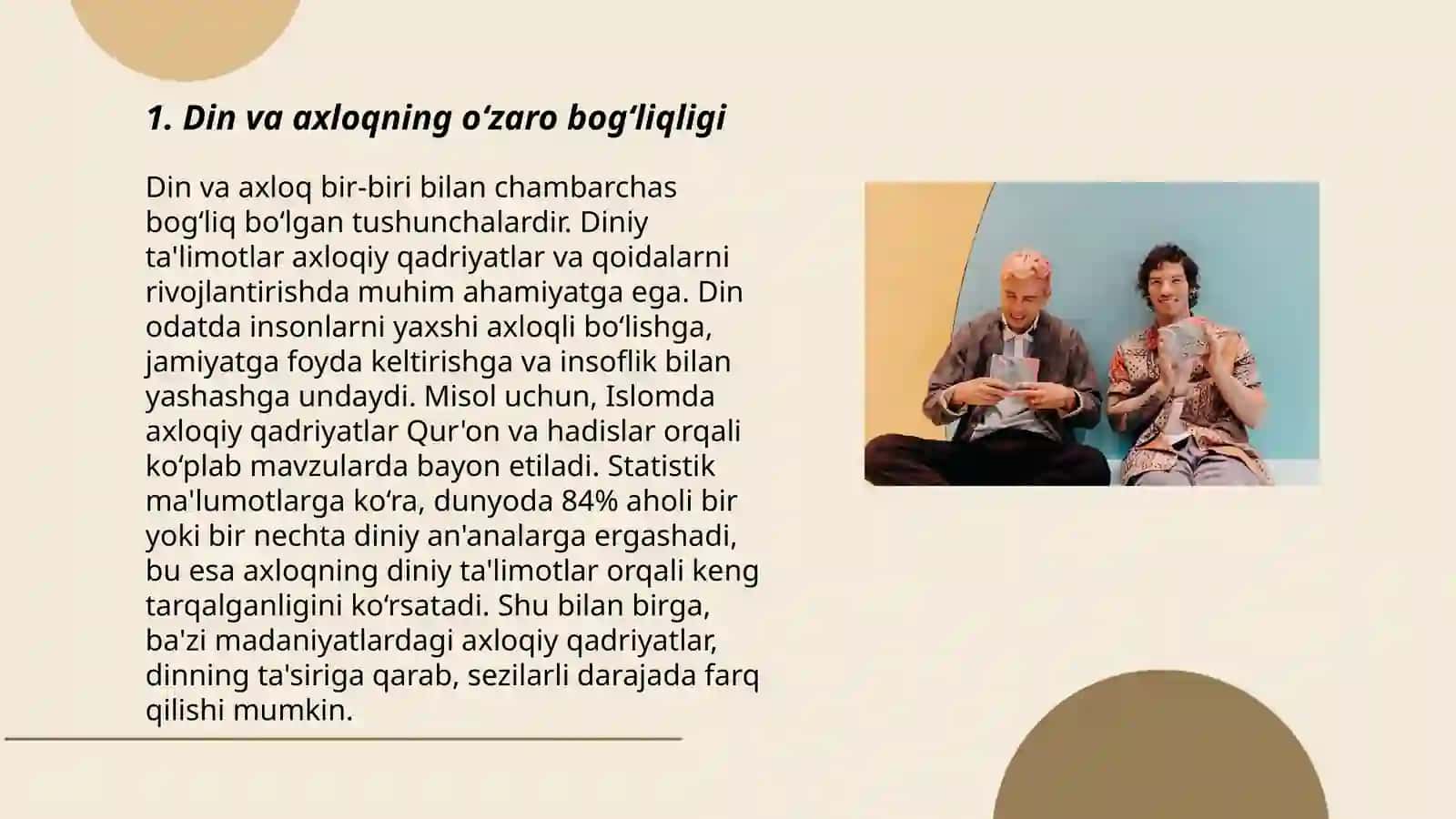 Din va axloqning o'zaro bog'liqligi 3