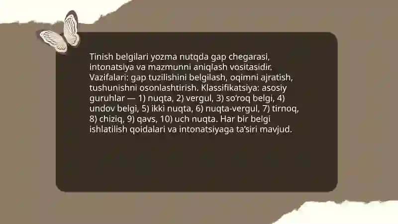 O‘zbek tilida tinish belgilari o‘rganilishi va qo‘llanishi 3