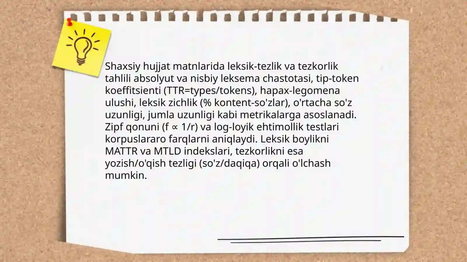 Shaxsiy hujjat matnlarining semantik(statistik)stilistik xususiyatlari 3