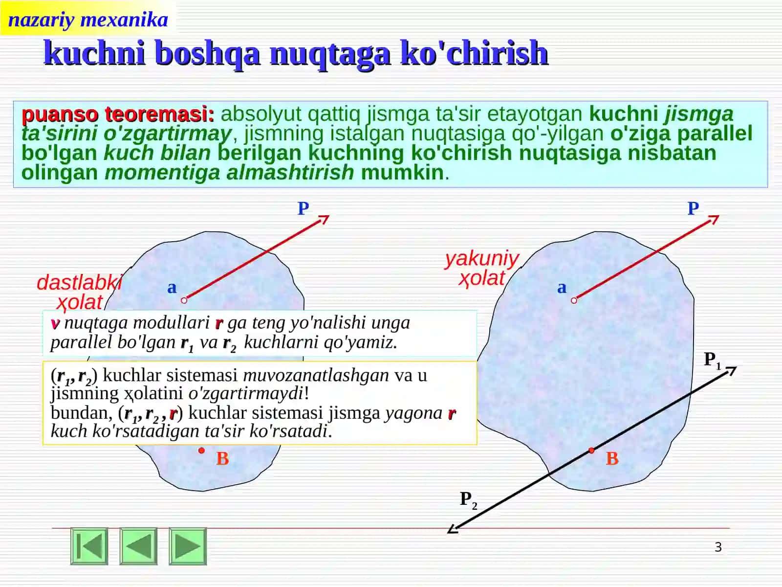 tekislikdagikuchlarsistemasining muvozanati 3