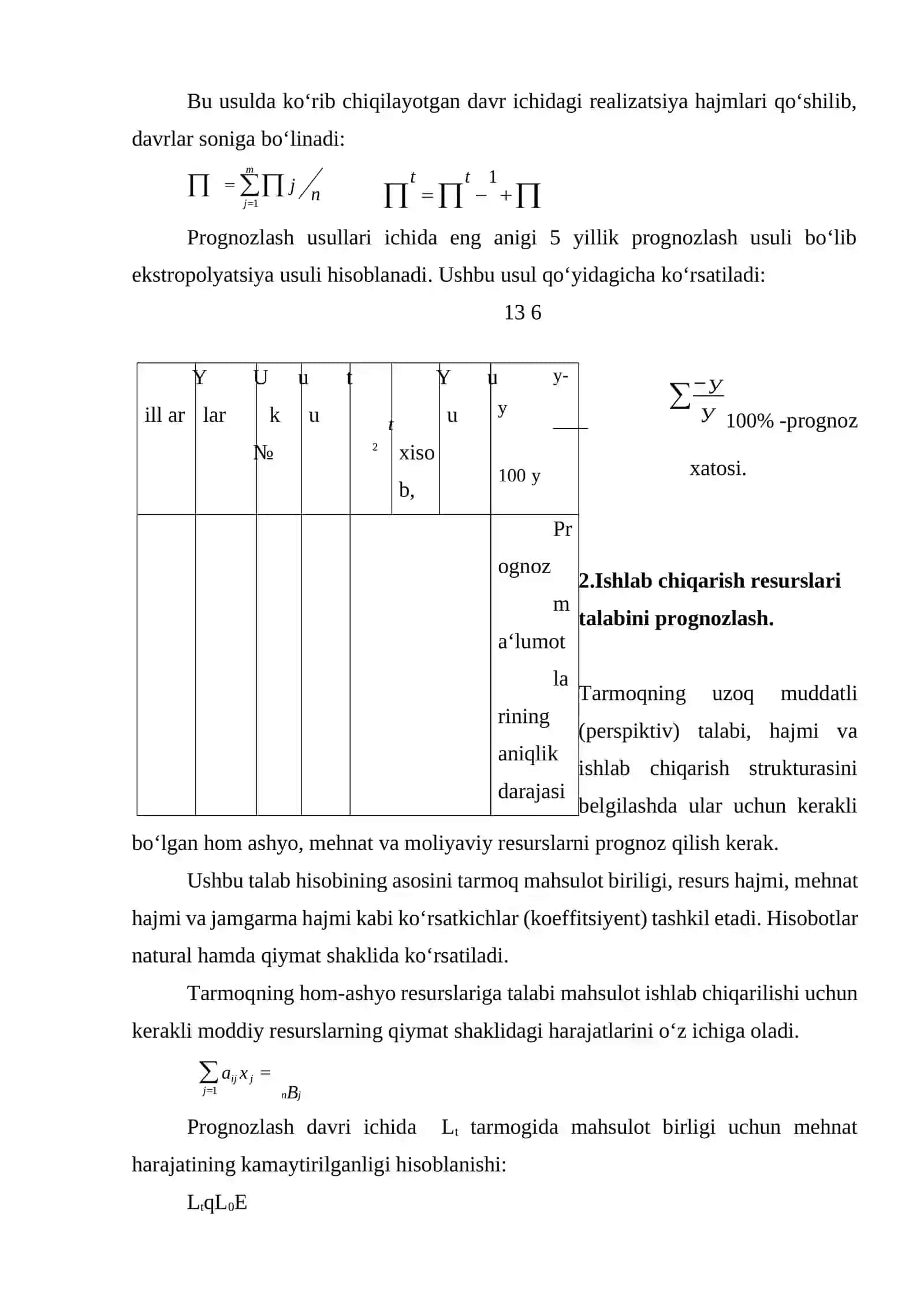 Тarmoq iqtisodiy rivojlanishini prognozlash 3