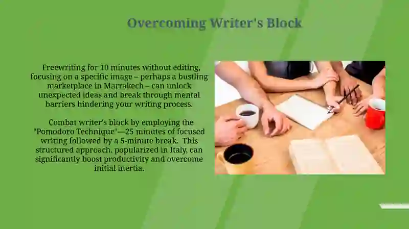 Gathering ideas for writing 3