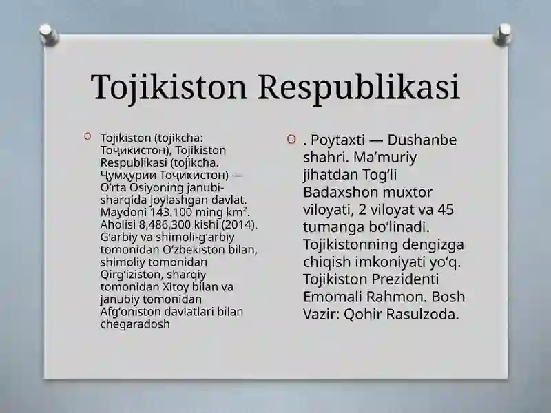 Tojikiston Respublikasi 3