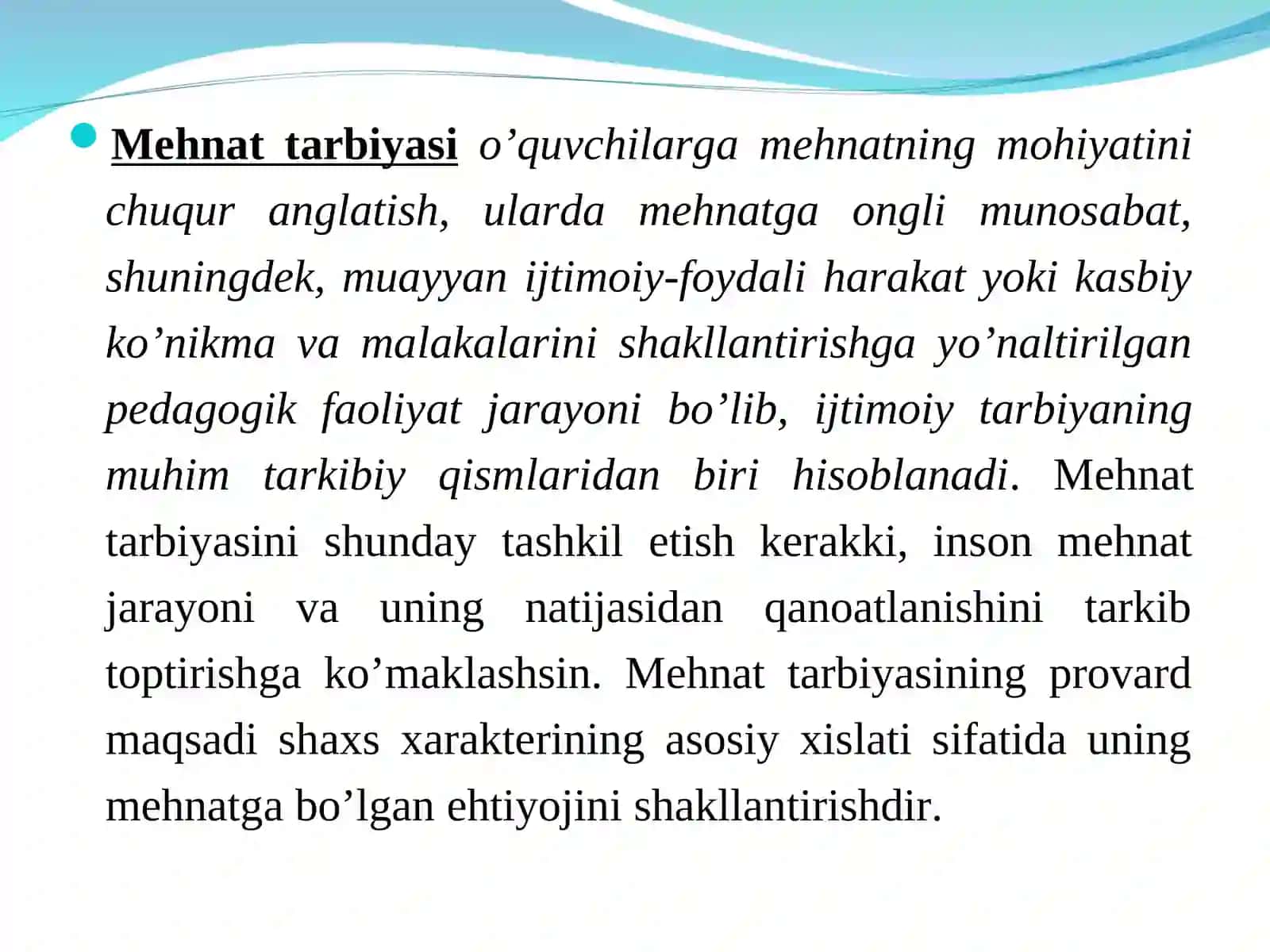 O‘QUVCHILARNING MEHNAT, JISMONIY, ESTETIK,IQTISODIY VA EKOLOGIK TARBIYASI 3