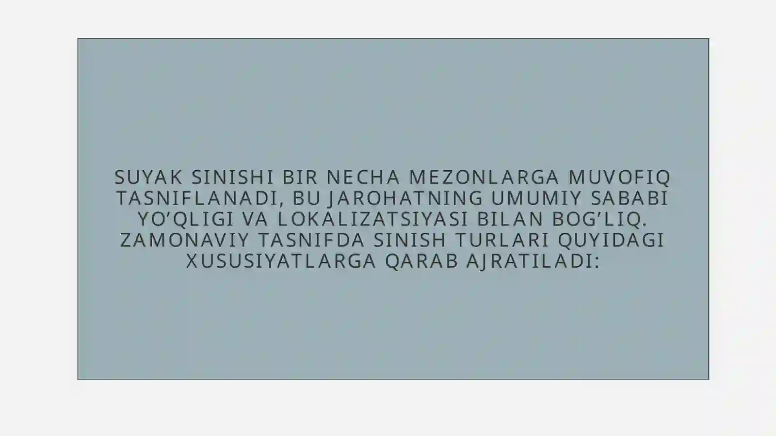 Suyak sinishi, chiqishi, transport immobilizatsiyasi, yatrogeniya 3