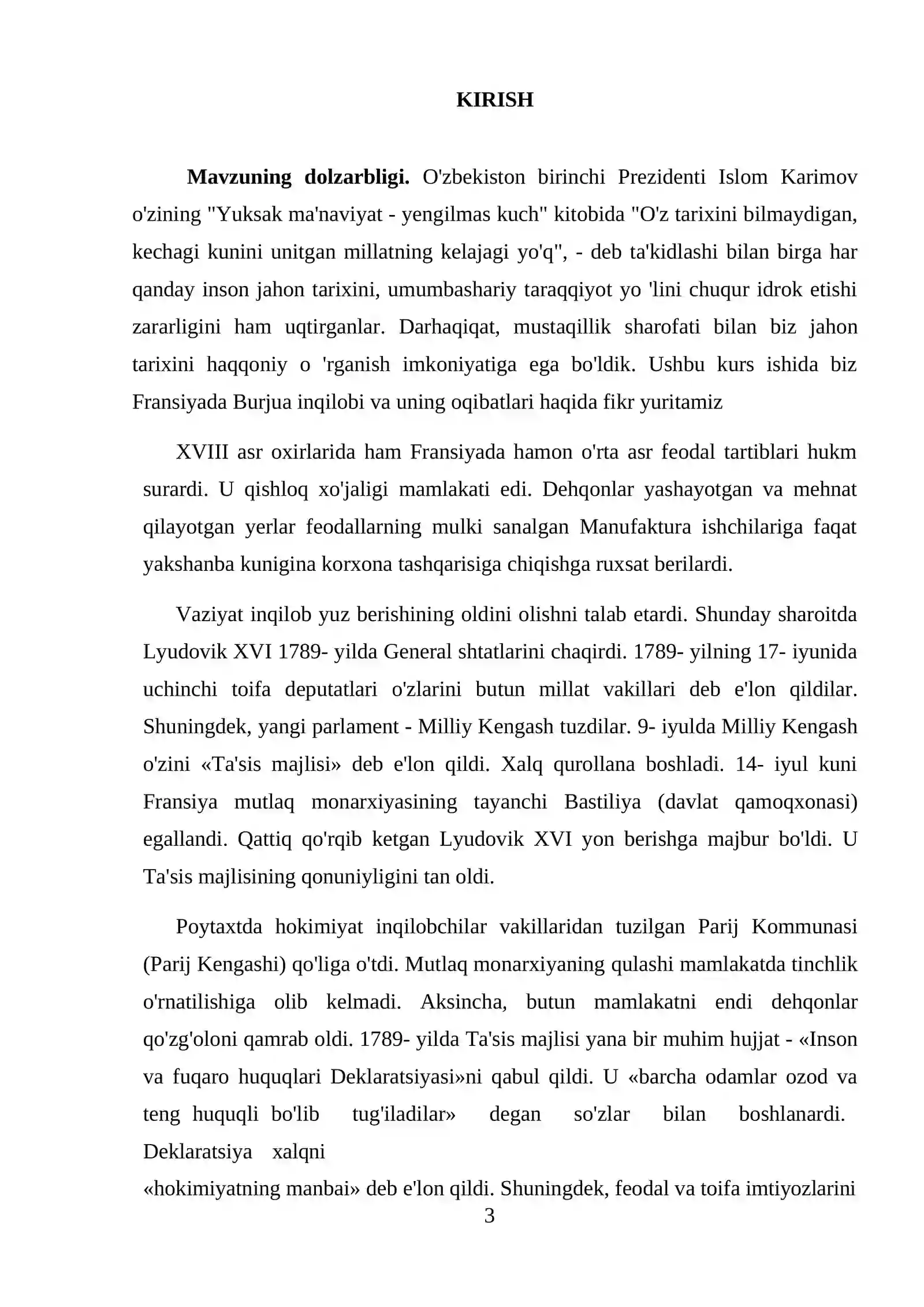 Fransiyada Burjua inqilobi 3
