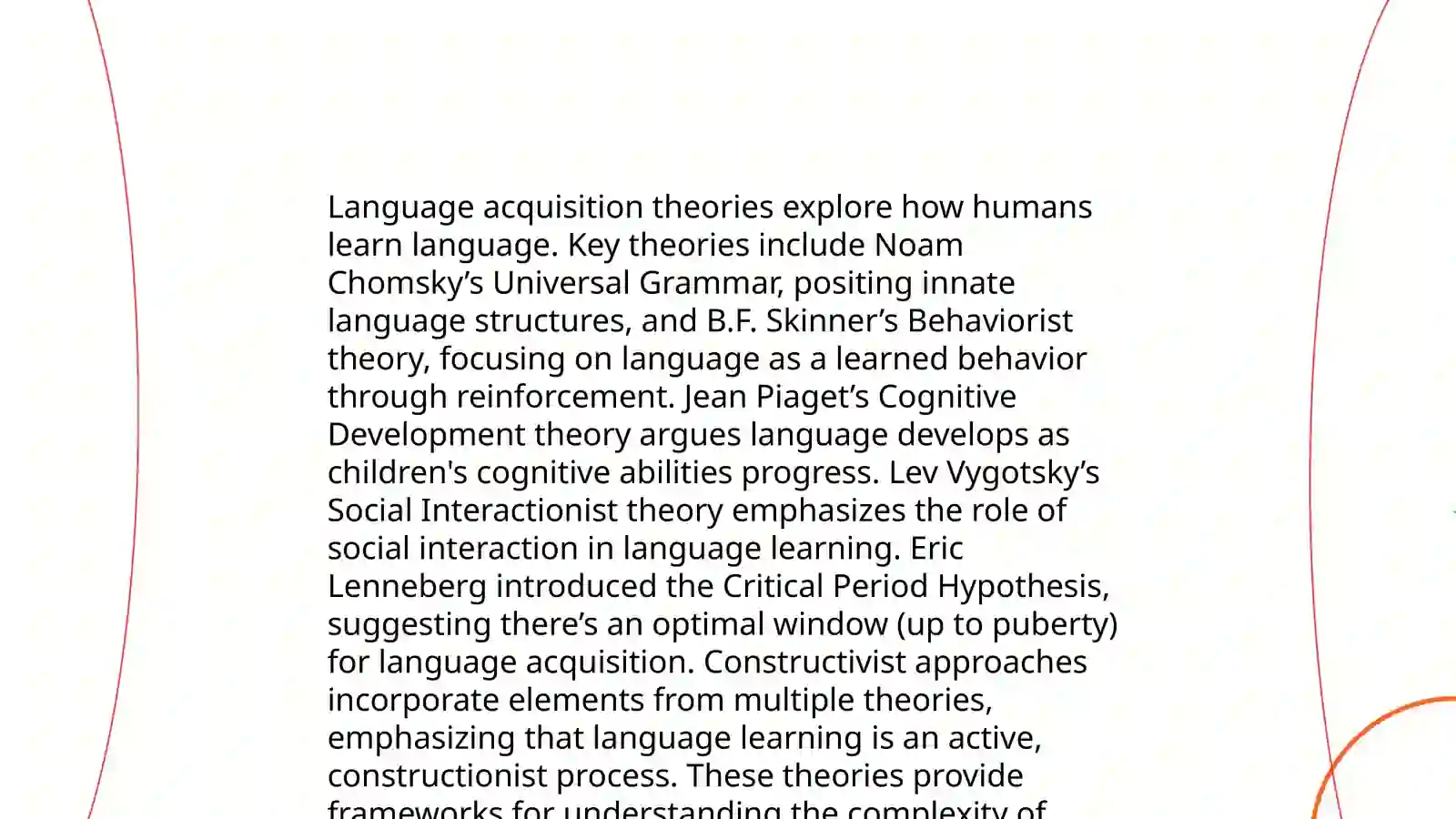 Language learning and language acquisition 3