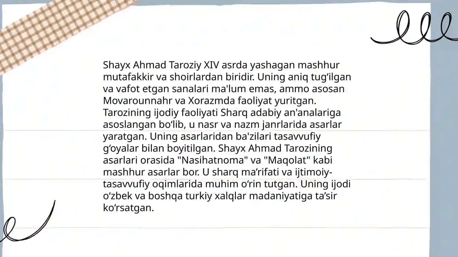 Finun ul balogʻa asari 3