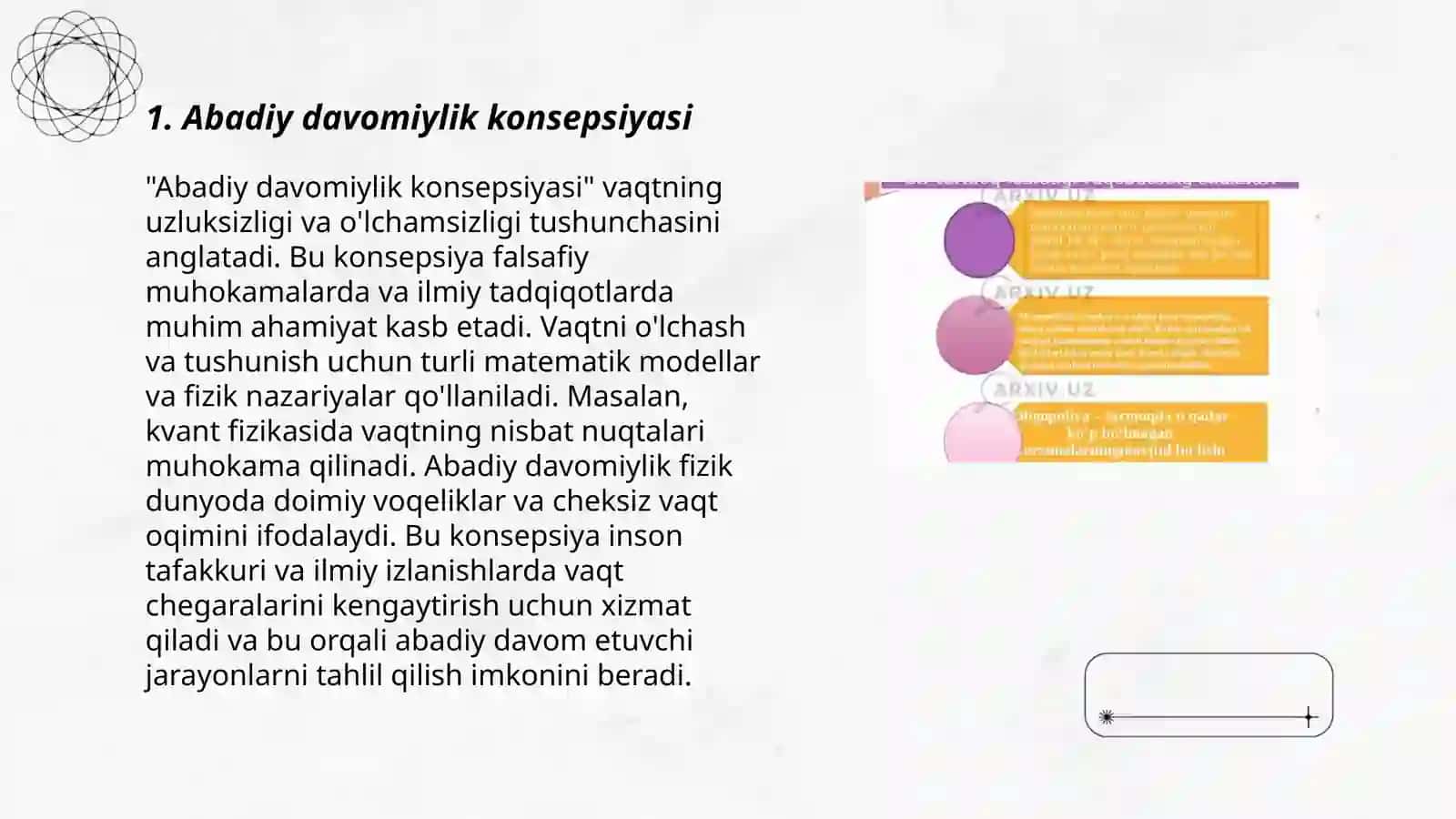 Abadiy davomiylik konsepsiyasi 3