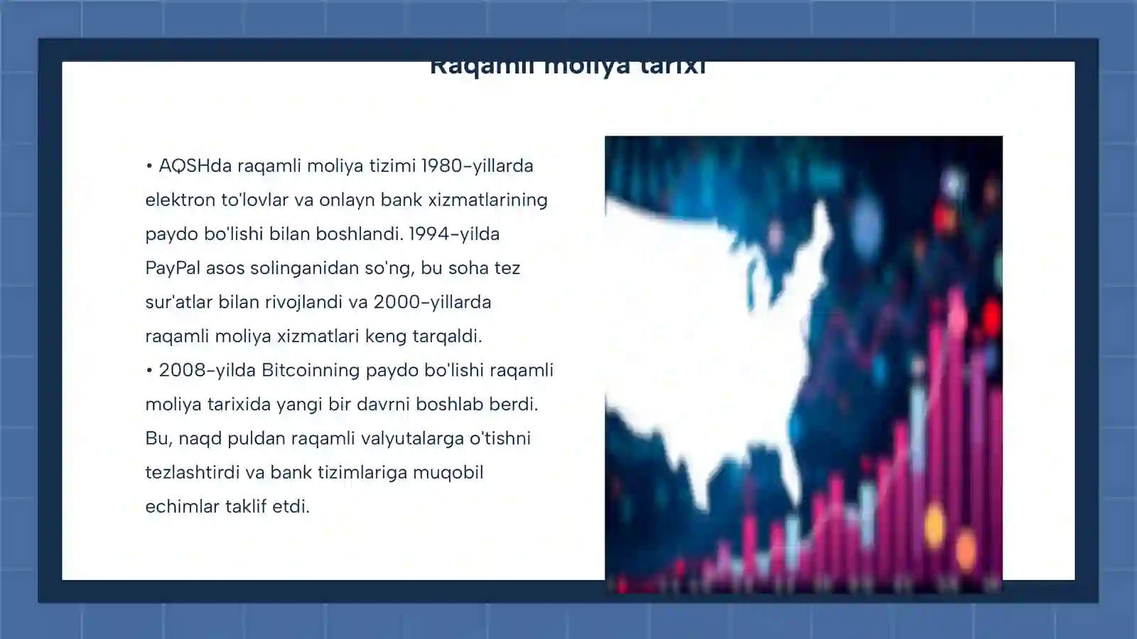 Raqamli moliya tizimi AQSH davlatida 3