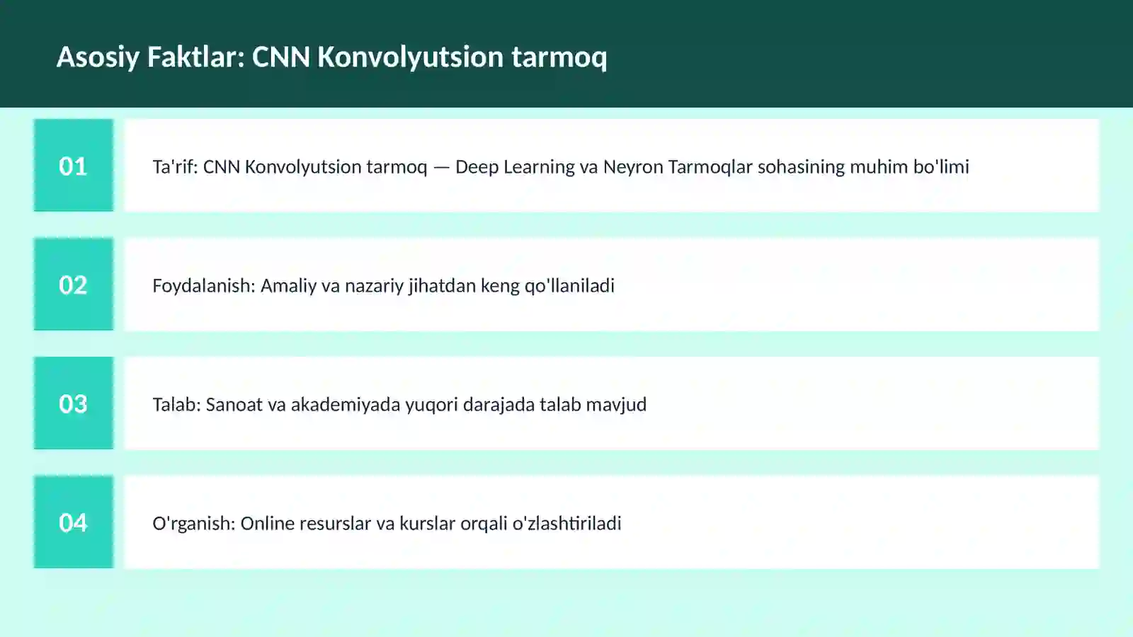 AI | DEEP LEARNING VA NEYRON TARMOQLAR 3