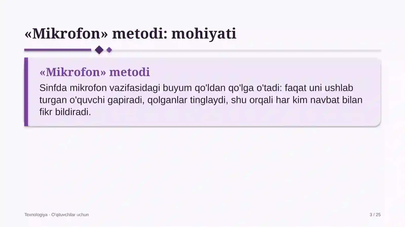 texnologiya darslarida mikrofon metodidan foydalanish 8954 3