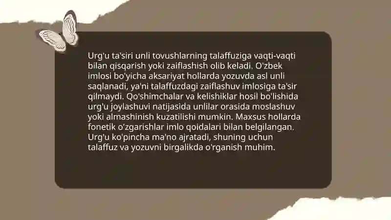 Unli harflar imlosi 3