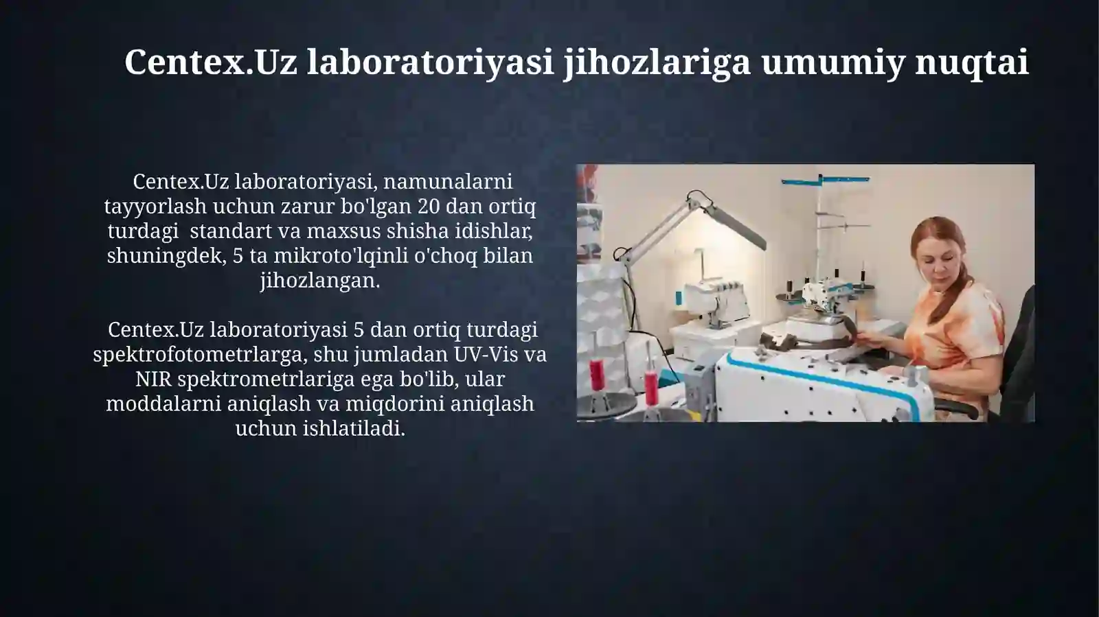 Centex.Uz Sifat Ko'rsatkichlarini Aniqlash Laboratoriyasidagi Asbob-Uskunalar Umumiy Ko'rinishi 3
