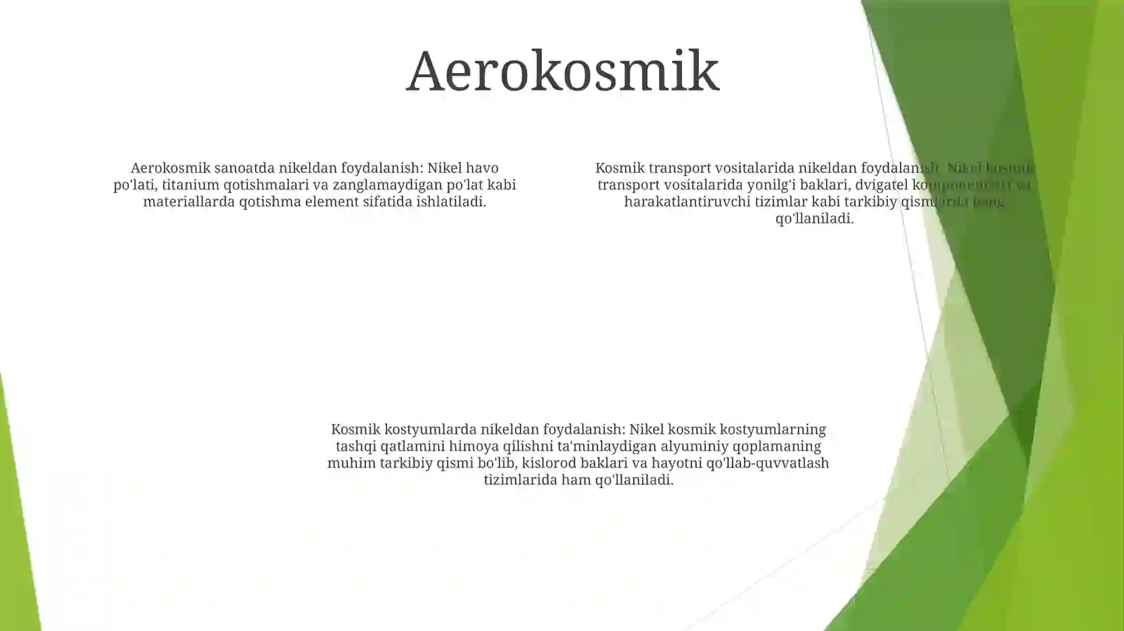 Nikel Ishlatilish Sohalari 3