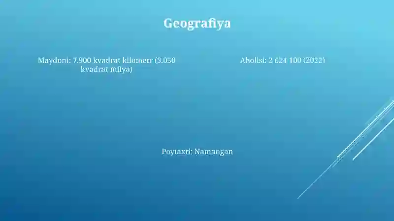 Namangan Viloyati Statistikasi 3