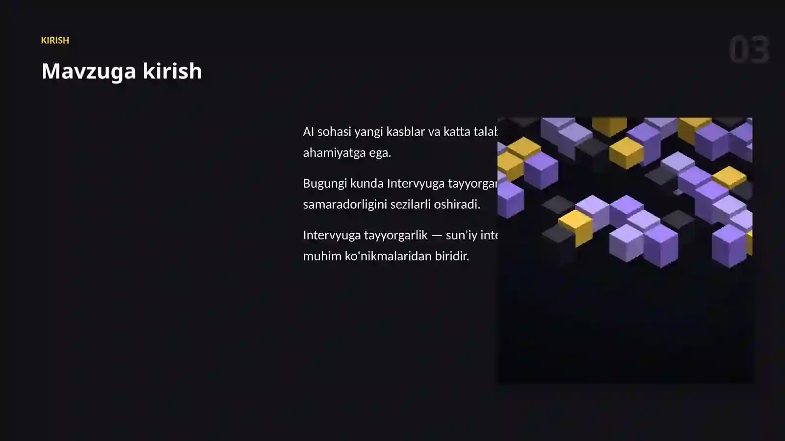 AI KASBLARI VA KO'NIKMALAR 3