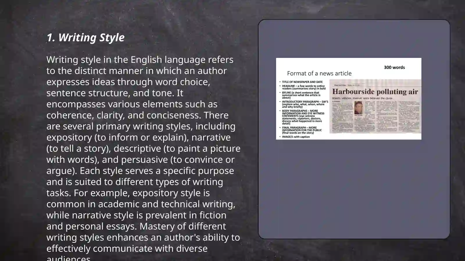 Writing Style 3