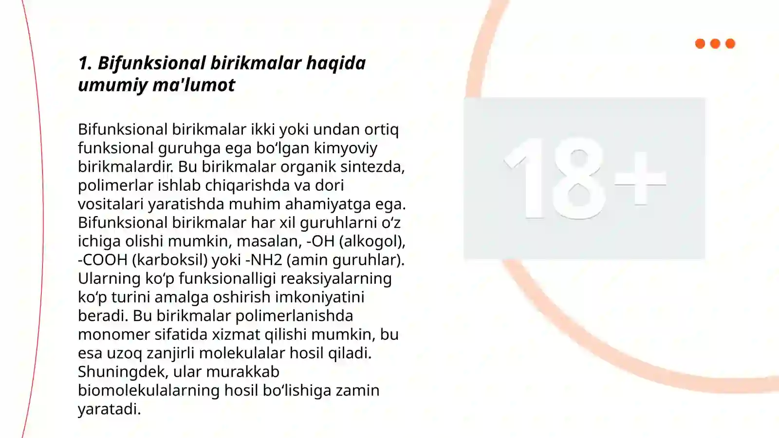 Bifunksional birikmalar 3
