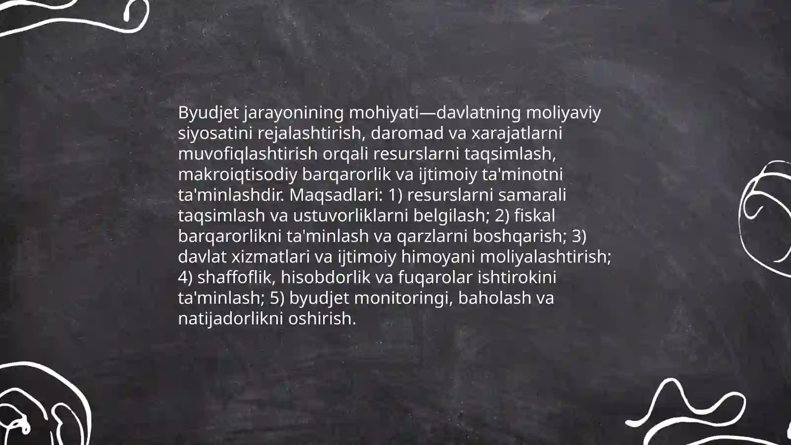 Byudjet jarayoni 3