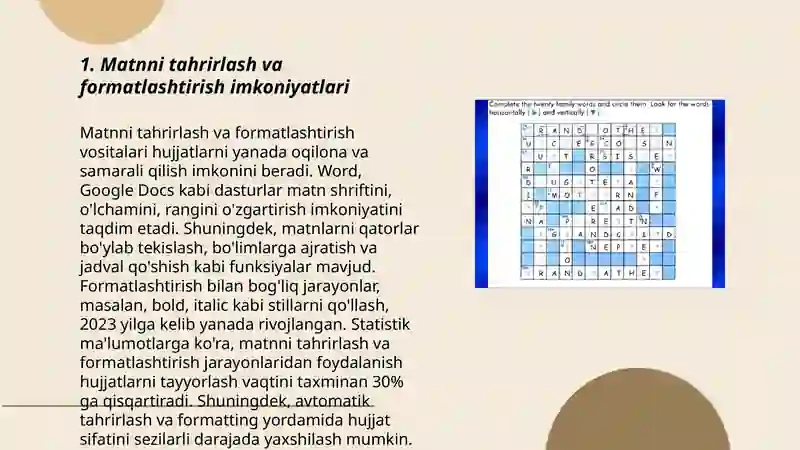 Word dasturi 3