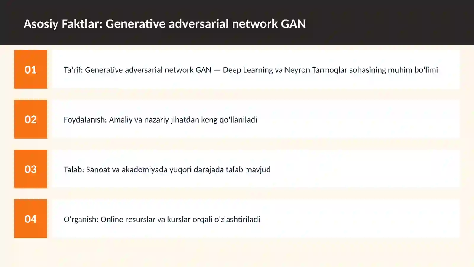 Generative adversarial network GAN 3