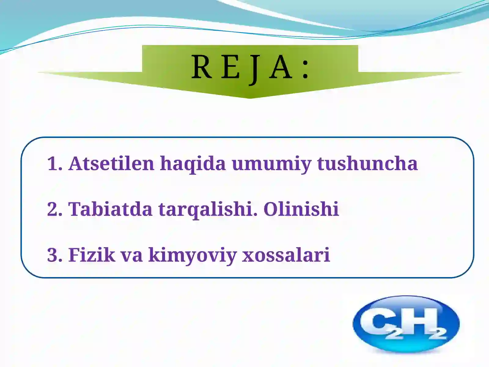 Atsetilenning olinishi 3