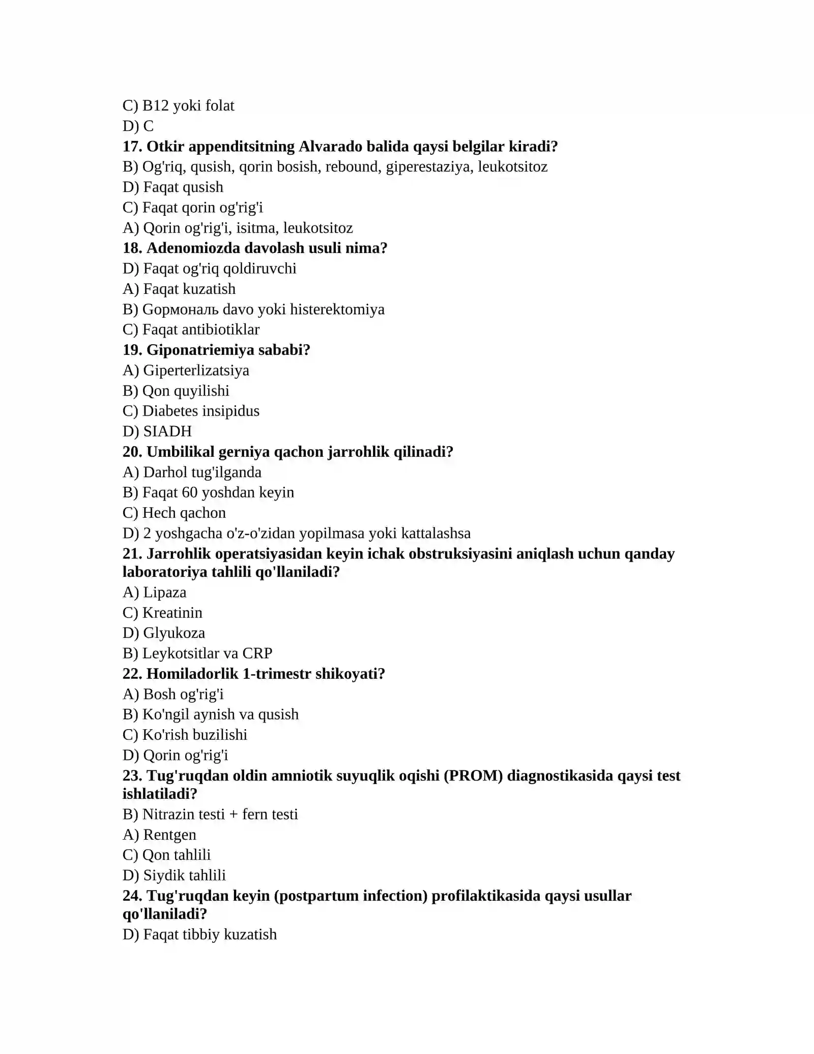 Ordinantura savollari 3