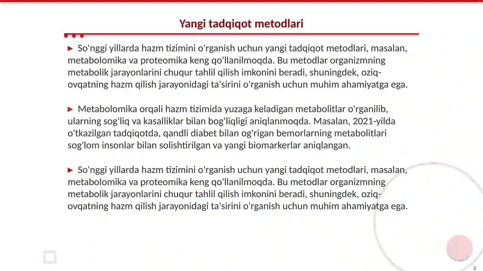 Hazm tizimi faoliyatini oʻrganishni yangi usullari 3