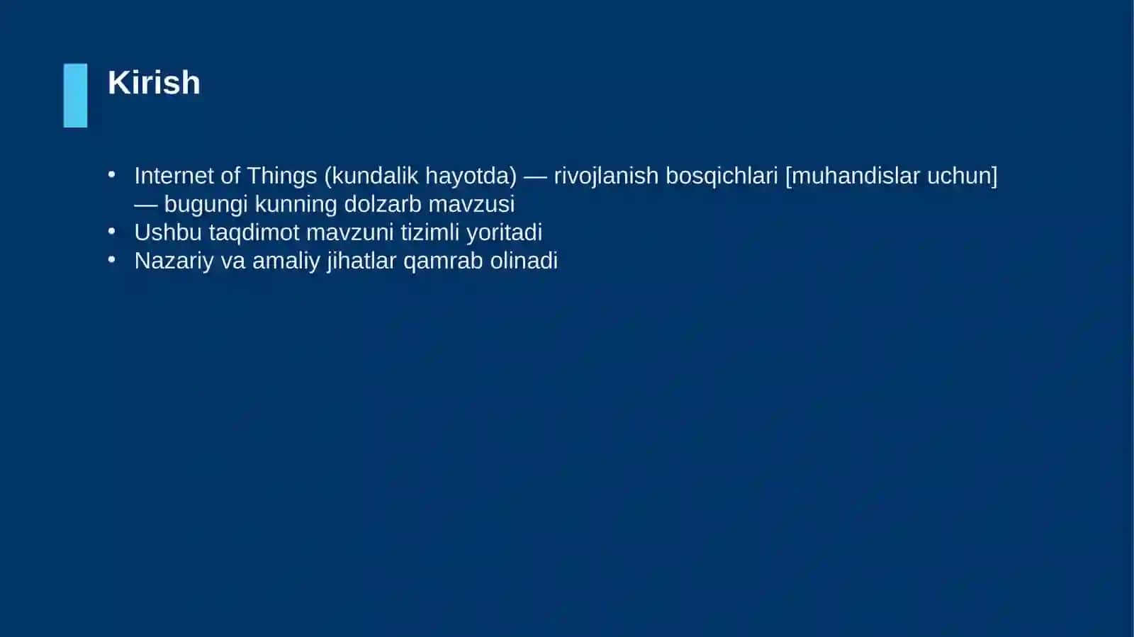 Internet of Things (kundalik hayotda) — rivojlanish bosqichlari [muhandislar uchun] 3