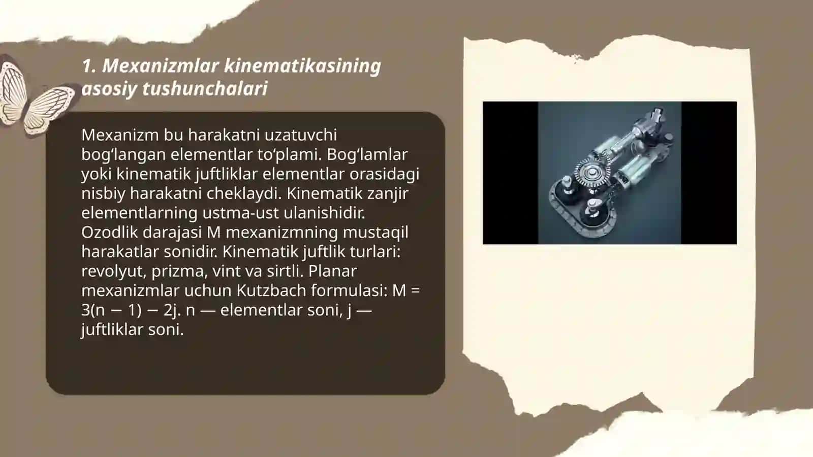Mexanizmlar kinematikasini analitik usulda hisoblash 3