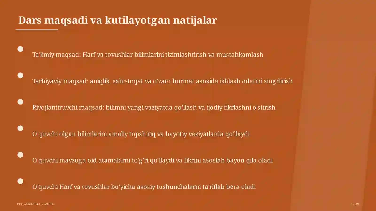 Harf va tovushlar (1-sinf) 3