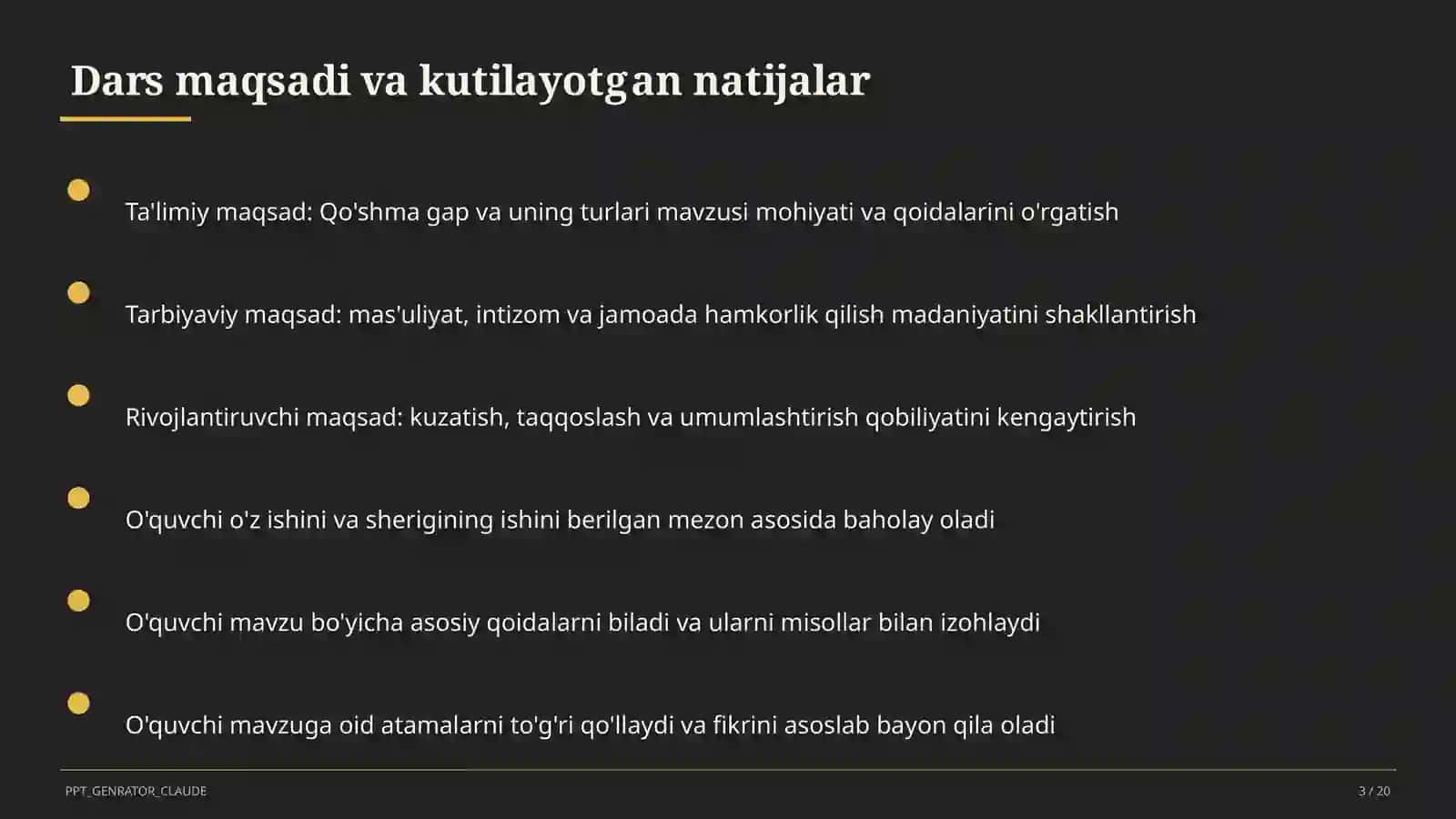 Qo'shma gap va uning turlari (9-sinf) 3